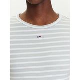 Tommy Jeans Shirt 'Essential'  lichtgroen / wit