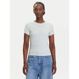 Tommy Jeans Shirt 'Essential'  lichtgroen / wit