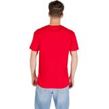 Tommy Jeans - T-shirt - Rood - Regular Fit - Korte Mouwen