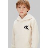 Calvin Klein Jeans - Sweatshirt - Taupe - Capuchon - Losse Pasvorm