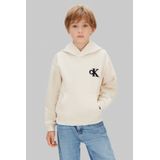 Calvin Klein Jeans - Sweatshirt - Taupe - Capuchon - Losse Pasvorm