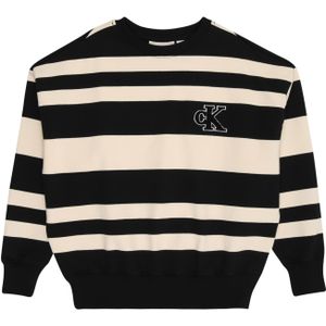 Calvin Klein Jeans Sweatshirt  crème / zwart / wit