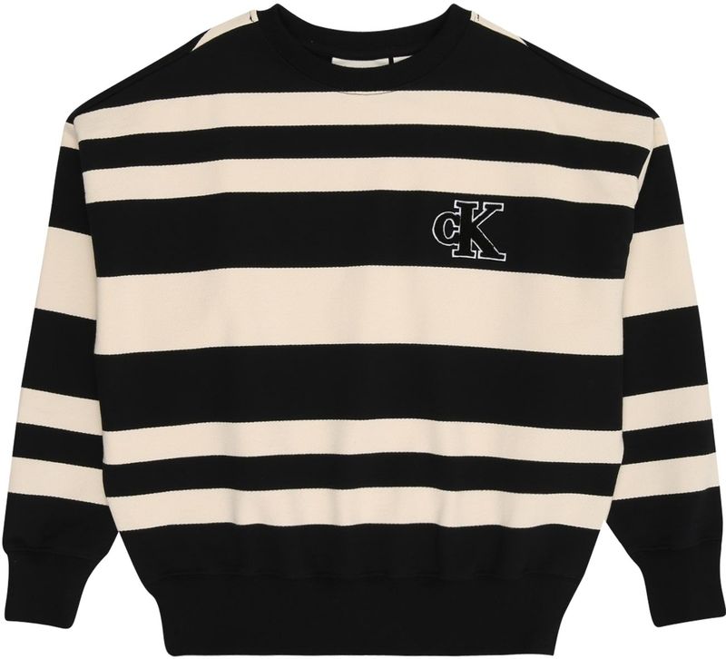 Calvin Klein Jeans Sweatshirt  crème / zwart / wit
