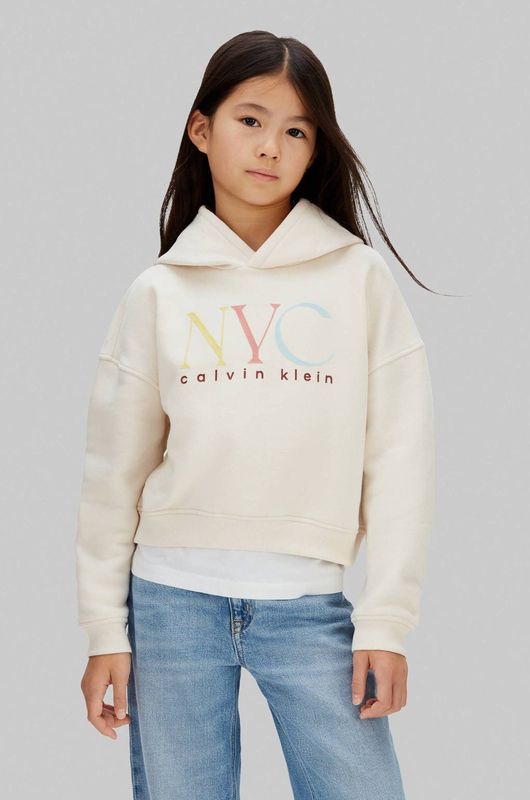 Calvin Klein Jeans Sweatshirt  ivoor / pastelblauw / pasteelgeel / pastelrood