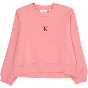 Calvin Klein Jeans Sweatshirt  donkerbruin / rosa