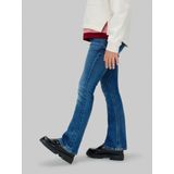 Jeans - Dark Blue - Riemlussen - Applicaties - Steekzakken - Metalen Ritssluiting