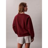 Calvin Klein - Sweatshirt - Kersrood - Losse Pasvorm - Lange Mouw