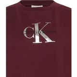Calvin Klein Trui Relaxed Sweatshirt Met Monogram Lv047b234g Wcv Renaissance Red Dames Maat - XXS
