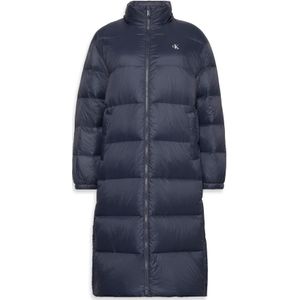 Calvin Klein - Essential Midweight Long Puffer - Gewatteerde Jas - Blauw