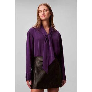 Calvin Klein - Satijnen Blouse - Paars