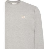 Calvin Klein - Longsleeve - Stone Grey - Katoen - Normale Pasvorm