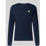 Shirt met lange mouwen en structuurmotief