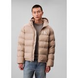 Calvin Klein - LS Nylon Monogram Puffer JKT - Gewatteerde Jas - Beige