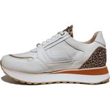 Footnotes - 31.008 Sneakers - Cow White Leopard - Wijdte H