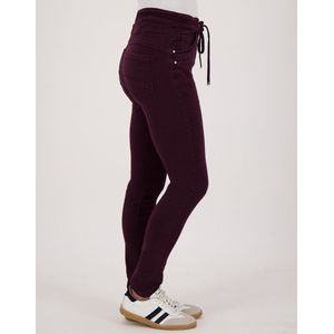 Je m'appelle Dames Broek Regular fit Met stretch - Rood - Maat S