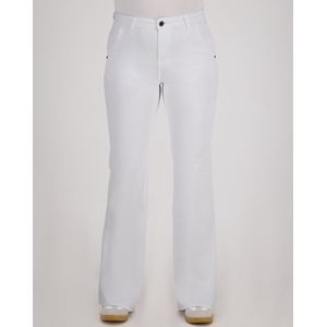 Stretchbroeken - Flare - Zwart - Katoen - Riemluisjes en Knoopsluiting met Rits