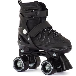 Aventuri Verstelbare Rolschaatsen - Semi-softboot - Verstelbaar Maat 31-34 (S) - Zwart