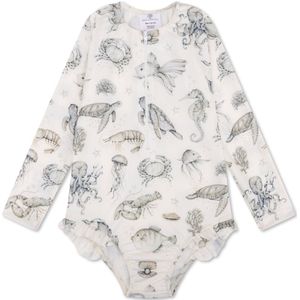 Swim Essentials Uv Zwempak Sea Life Rashguard Ruffle