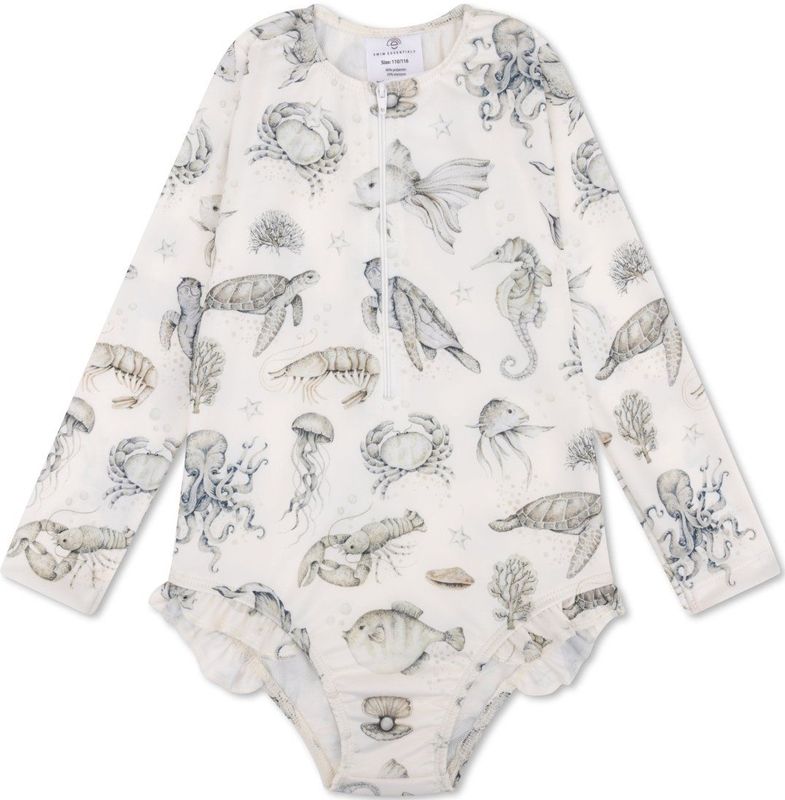 Badpak - Sea Life Print - Zacht - Sneldrogend - UV-Bescherming (UPF 50+)