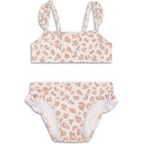 Swim Essentials - Panterprint - Meisjes Bikini - Beige - UV-bescherming