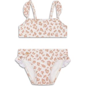 Swim Essentials - Panterprint - Meisjes Bikini - Beige - UV-bescherming