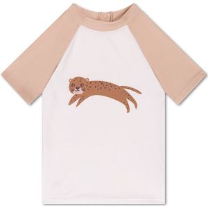 Swim Essentials - Bruin Luipaard - UV Zwemshirt - Korte Mouwen