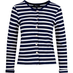 Elvira Collections - Cardigan - Blauw - 75% Katoen 25% Polyester