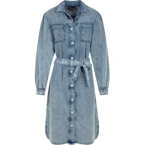 Elvira Collections - Blauwe Denim Midi Jurk
