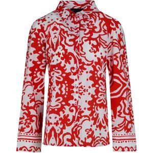 Elvira Collections Blouse Rood - Rechtvallende Pasvorm - Katoen