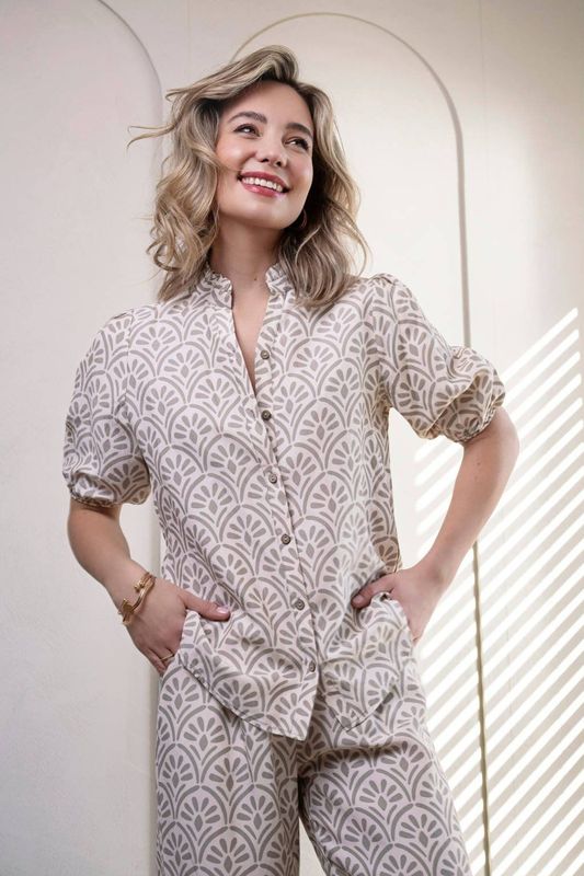 Elvira Collections - Nove - Lange Broek - Zand Dessin