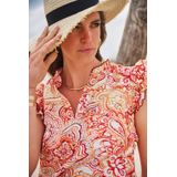 Elvira Collections Top elisa paisley orange