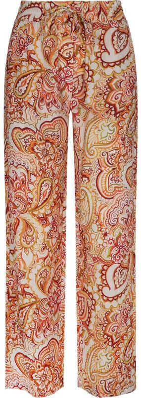 Elvira Collections - Casual Broek - Rood - Straight High Waist