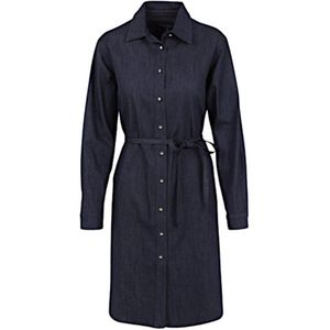 Elvira Collections - Blousejurk - Donkerblauw - Lange Mouwen - Katoen