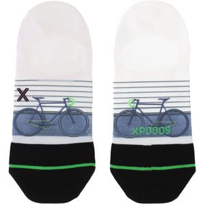 XPOOOS no-show sneakersokken Singlespeed zwart/blauw