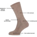 Basset - Merinowollen Sokken - Beige - Comfort