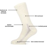 Basset - Merinowollen Sokken - Off White - 80% Merinowol