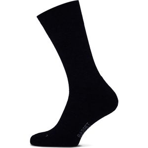 Basset - Merinowollen Sokken Casual - Marine - Badstof Zool