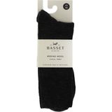 Basset - Merinowollen Sokken Casual - Marine - Badstof Zool