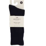 Basset - Merinowollen Sokken Casual - Marine - Badstof Zool