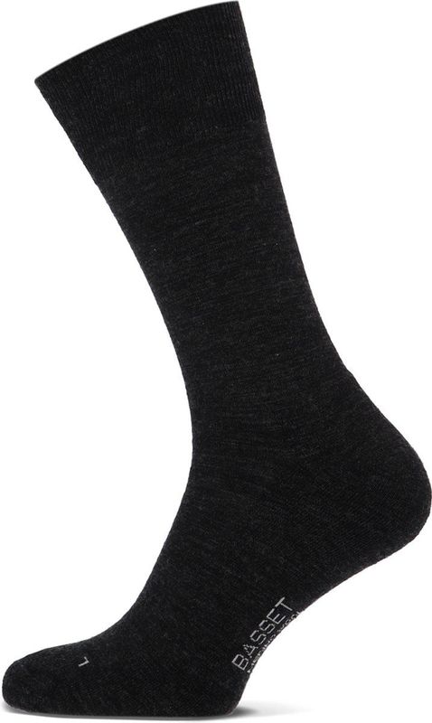 Basset - Merinowollen Sokken Casual - Marine - Badstof Zool