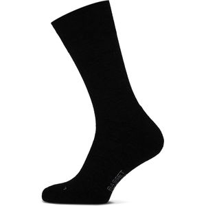 Basset - Merinowollen Sokken Casual - Antraciet - Badstof Zool