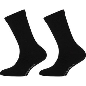 Yellow Moon - Meisjes Sokken - Zwart - Glitter - 2-paar