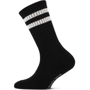 Yellow Moon - Kinder Sportsokken - Zwart - Set van 2 Paar