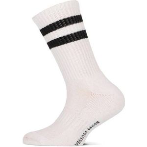 Yellow Moon - Kinder Sportsokken - Wit - Set van 2 Paar