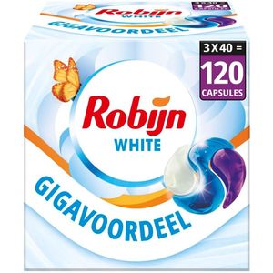 Robijn - Stralend Wit - 3-in-1 Wasmiddelcapsules - Gigapack