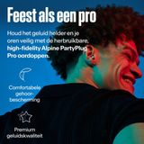 Alpine - PartyPlug Pro - Oordoppen - Transparant - Gehoorbescherming