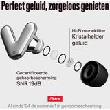 Alpine Tune - Premium Oordoppen - Transparant - Geluidsdemping 19dB