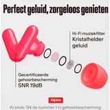 Alpine Tune - Festivaloordoppen - Transparant - V-vormig Ontwerp