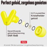 Alpine Tune - Muziek Oordoppen - Kristalhelder Geluid - V-vormig Ontwerp