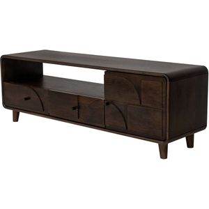 Kick - Gustav - TV Dressoir - Mangohout - Ronde Afwerking